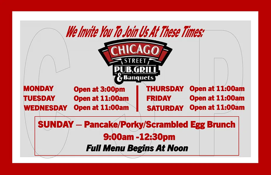 Casual sports pub de pere wi chicago street pub